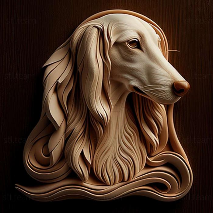 3D model Saluki dog (STL)